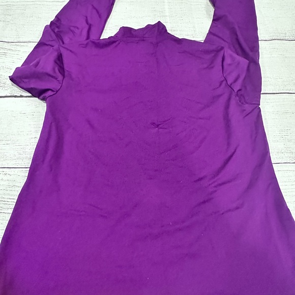 Chicos purple long sleeve top size 2 - Picture 4 of 6
